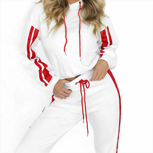 Envío de la gota Mujeres Chándales Entrenamiento Poliéster Trajes Venta caliente 2025 Mujeres Demanda Trajes Personalizar logo Bordado Chándales - Product Image 5