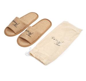 รองเท้าแตะโรงแรมผ้าแคนวาสแบบเรียบง่ายทันสมัยเป็นมิตรกับสิ่งแวดล้อม - Product Image 4