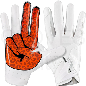 Fabricant de gants de football américain de l'équipe personnalisée 2025 par GANTS City Gants de football américain légers à paume collante - Product Image 5