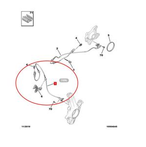 Capteur ABR de roue utilisé pour Peugeot <span class=keywords><strong>3008</strong></span> 408 YL01220380 - Product Image 1