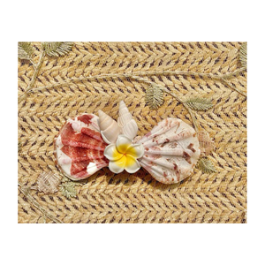 Pince à cheveux coquillage unique faite à la main, accessoires artistiques de coquille d'océan pour les femmes, déclaration de mode de plage d'été et cadeaux spéciaux - Product Image 6