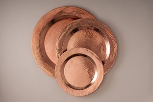 Platos de Servir de Metal de Hierro de Alta Demanda, Platos Decorativos para la Cena, Elegantes Platos de Presentación para Hotel y Restaurante, Vajilla Pintada a Mano - Product Image 6