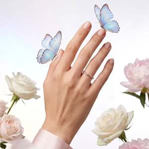 Anillo de Boda Apilable Jeulia de Dos Tonos con Diseño Trenzado - Bañado en Rodio y Oro de 14K con Zirconia - Product Image 6