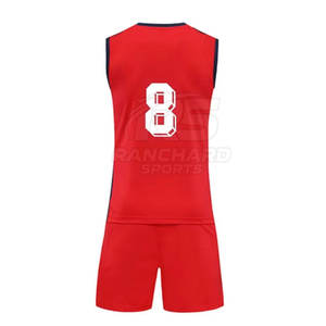 Uniforme de Voleibol Personalizado con Logotipo y Número, Conjunto de Uniforme de Voleibol Ligero y Transpirable para Equipos - Product Image 3