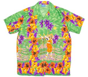 เสื้อเชิ้ตลำลองทรงหลวมระบายอากาศแขนสั้นผู้ชายพิมพ์ลายชนเผ่าฮาวายวินเทจฤดูร้อนชายหาด - Product Image 6