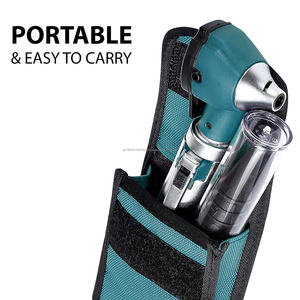 Otoscope électrique miniature de qualité supérieure, médical, ORL, en acier inoxydable, taille standard, fibre optique, étui bleu sarcelle, certifié CE, OEM approuvé, direct - Product Image 2