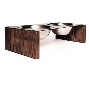 <b>Raised</b> <b>Pet</b> Food <b>Bowl</b> Stand Wooden Feeder for Dogs and Cats - Product Image 4