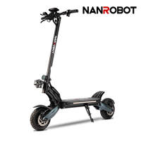Trottinette électrique D6+2.0 à deux roues, roues de 10 pouces, vitesse maximale de 65 km/h, moteur de 1000 W, autonomie de 60 km, charge utile de 15 kg, frein à disque