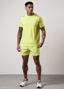 Shorts pour hommes à taille élastique de qualité supérieure - Spandex/Polyester et tissu peigné, séchage rapide, style streetwear - Product Image 2