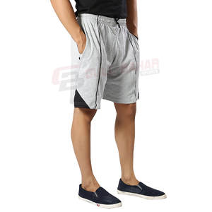 กางเกงขาสั้นสำหรับผู้ชายกางเกงขาสั้นปักลายสำหรับฤดูร้อนแห้งเร็วแบบลำลองธรรมดาเอวกลางแบบนอนวูฟเวนสีทึบมีตำแหน่งที่ดีที่สุด - Product Image 4