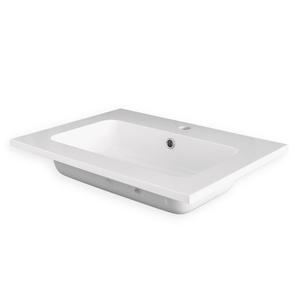 Lavabo da incasso in marmo minerale 61x46 cm per installazione armadietto-confezione 1 - Product Image 3