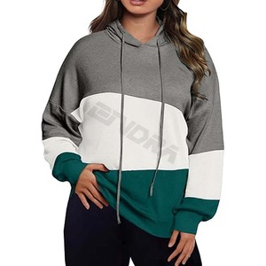 Sweats à capuche athlétiques grande taille pour femmes vêtements de sport pour les activités de plein air entraînement de gymnastique hiver automne printemps-technique lavée à capuche - Product Image 1