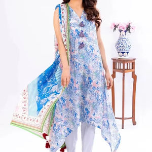 ชุดลำลองสำหรับผู้หญิงสไตล์ดั้งเดิมใหม่ใน2025ชุดสนามหญ้าปักลายสีพื้นซักได้เป็นมิตรกับสิ่งแวดล้อม - Product Image 1