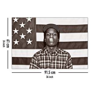 Póster con diseño de retrato moderno de ASAP Rocky - Product Image 3