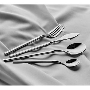 Ensemble de couverts en acier inoxydable avec Logo personnalisé, poignée de mariage, poli miroir de luxe, nouveau Design - Product Image 1