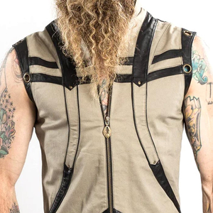 Chaleco de mezclilla ligero y personalizado de mejor diseño para hombres Lona transpirable y de secado rápido de alta calidad para ropa exterior de verano - Product Image 4