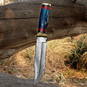 Galway Grove Couteau de chasse en acier damas fait à la main Manche décoratif gravé Lame fixe Clip Point Couteau industriel 13 pouces - Product Image 5