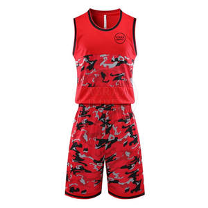 Uniforme de basket-ball en sergé à séchage rapide Vêtements de sport Uniforme de basket-ball sans manches pour jeunes - Product Image 1