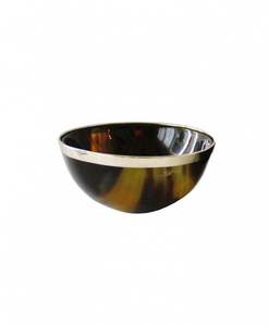 MOT-CLÉ QUALITÉ BOL À SALADE EN CORNE DE BUFFLE FAIT À LA MAIN Bol de service en corne naturelle fabriqué à la main Style animal hautement poli - Product Image 2