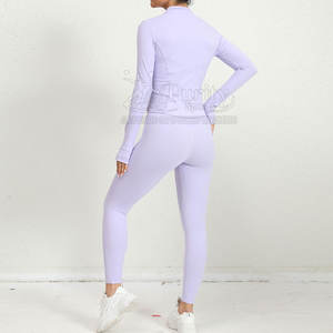 Conjunto de ropa deportiva para mujer con logotipo personalizado, conjunto de 100% de algodón para mujer, conjuntos de mujer a precio bajo a la venta en línea - Product Image 4