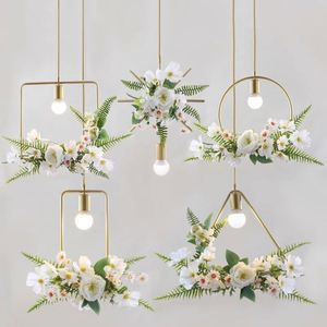 Plafonnier décoratif suspendu grande plante verte moderne LED lustre de salle à manger lumière pour vivre pendentif moderne - Product Image 1
