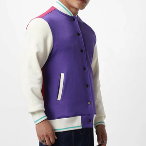 Mayorista Fabricante Hombres Varsity Chaquetas Logotipo Personalizado Impresión Letterman Chaquetas Béisbol Streetwear Estilo Invierno Lona - Product Image 4