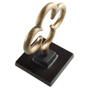 Sculpture murale élégante et moderne en fer forgé, pièce de décoration de luxe pour intérieurs, figurine artistique pour salon d'hôtesse, décoration de maison - Product Image 3