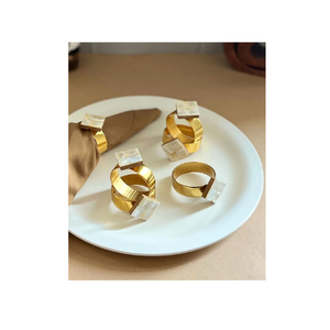 Usine En Gros Os Incrustation Ronds De Serviette De Service De Mariage Table Décoration Accessoires Rond De Serviette - Product Image 5