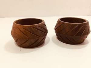 Servilleteros de madera duraderos Tamaño y forma personalizados Producto de boda de alta calidad de HF Crafts - Product Image 2