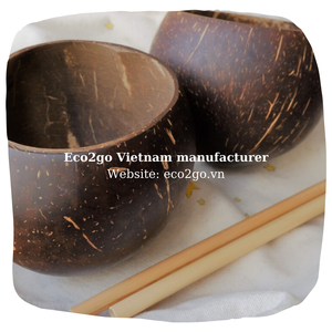 1 gobelet en coquille de noix de coco, pour boissons, coque avec Logo Laser gravé pour tenir les boissons fabriqué au Vietnam, vente en gros - Product Image 4