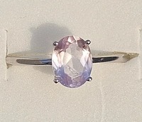 Vintage Stijl Roze Steen Verlovingsring Echte Natuurlijke Morganiet Ovale Vorm Gesneden Mooie Sterling Zilveren Edelsteen Ring Bruiloft Verkoop