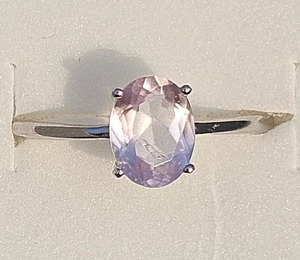 Anillo de compromiso de Piedra Rosa de estilo vintage, morganita Natural Real, corte de forma ovalada, bonito anillo de piedras preciosas de plata esterlina, venta de boda - Product Image 2