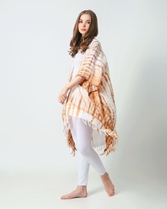 Handmade Eco-Friendly High Quality Indian Kimono Robe <b>for</b> Women Long Sleeve Tie-Dye Viscose Dress Pattern Decoration Bow Holiday - Product Image 2