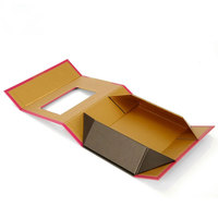 Boîte cadeau en carton rigide pliable sur mesure en gros avec impression offset et fenêtre PVC couleur pour l'emballage de produits