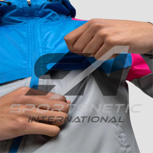 Chaqueta Cortavientos y Pantalones Cortos Deportivos SI-126 para Hombre, 100% Nailon, Impermeable, Cortavientos, Cierre con Cordón, Largo Completo, Casual - Product Image 5