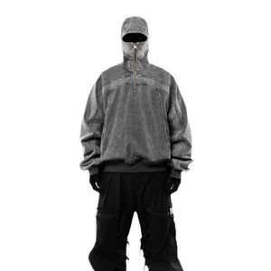 Customized for men's with logo Patterns and Multiple Color Options Distressed Full Zip up <b>Hoodie</b> for Men's custom OEM - Product Image 3