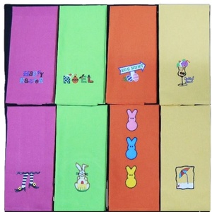 Vente en gros 100% coton Emballage personnalisé Essuie-mains brodés Essuie-mains en vrac Design de cuisine avec tissu de marque pour les cadeaux - Product Image 2