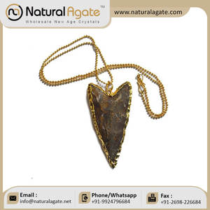 Wholesaler of Arrowheads <b>Necklace</b> | Buy at a Best Price Arrowhead Jewellery From Natural Agate - Product Image 4