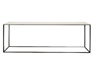 Ensemble de 2 tables d'appoint traditionnelles en aluminium couleur or Mobilier de salon écologique - Product Image 2