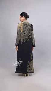 Dubai Abaya Farasah Jalabiya largo musulmán Kaftan ropa islámica árabe Kaftan vestido poliéster de talla grande ligero boda - Product Image 3