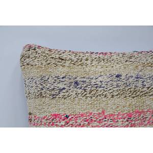 Beige 16x16 Inch Wool Kantha Patchwork <b>Pillow</b> Vintage Square Tufted Design for Bedding or Floor Portable Stylish for Christmas - Product Image 2