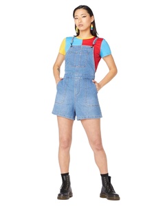 จั๊มสูทเดนิมผู้หญิงลายเพ้นท์คลาสสิก สวมใส่ได้ทั้งแบบลำลองและหรูหรา ทันสมัยและสวมใส่สบาย ดีไซน์แบบเอี๊ยมไร้ขอบ ใส่สบาย - Product Image 6