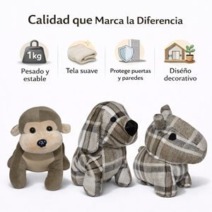 Tope de Puerta Decorativo Multifuncional, Suave y Seguro, Diseño de Transportador a Prueba de Viento para Dormitorio y Sala de Estar - Product Image 4