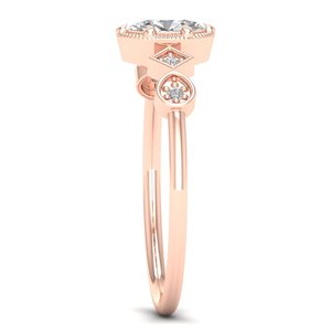 REYES ขายส่งที่กําหนดเองผู้หญิงเครื่องประดับ 0.86ct รูปไข่ตัด Lab ปลูกเพชรเครื่องประดับ 14K สีขาวทองหมั้นแหวนแต่งงาน - Product Image 3