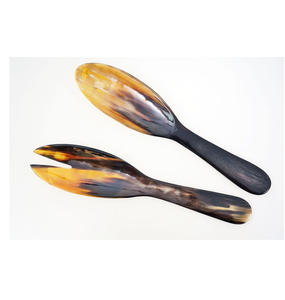 ช้อนตักสลัดฮอร์นพร้อมด้ามจับเหล็กเครื่องใช้บนโต๊ะสำหรับโรงแรมและร้านอาหาร - Product Image 3