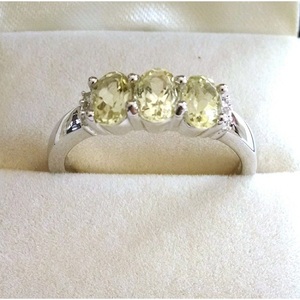 Shah Gems Women's Romantic <b>925</b> Sterling <b>Silver</b> <b>Ring</b> Natural Citrine White Topaz Inlay Trendy Fashion <b>Ring</b> Design Perfect Gift - Product Image 1