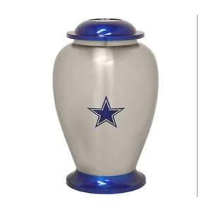 Hand Crafted Cremation Urns For Human Ashes Funeral Urn For Human White Brass Urn Cremation Made In India With High Quality - Product Image 2