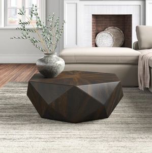 Modern center solid wood gray coffee <b>table</b> for kitchenware office home restaurant living room garden decoration made in india - Product Image 5