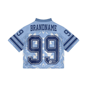 Maillot de football américain Logos personnalisés Maillot coupe boxy Chemises Sport Team Training Baseball Jersey Soccer Uniform Mesh - Product Image 4