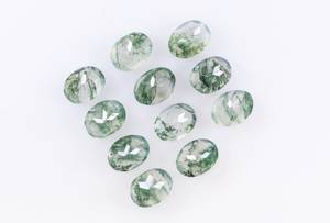 12.13 Ct 8.0 - 6.1 -3.9 MM Fancy Green Color Oval Shape <b>Moss</b> <b>Agate</b> Loose Gemstone For Engagement <b>Rings</b> Gift For Daughter Wow Gem - Product Image 4